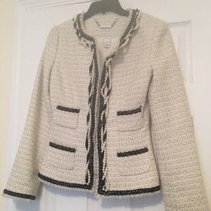 White House Black Market Pearl Accent Jacket